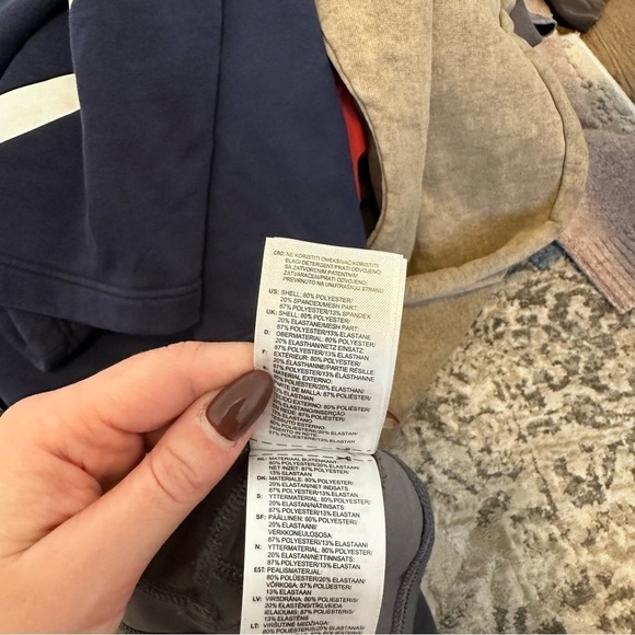 Adidas by Stella McCartney Cropped Leggings Asphalt Gray Elastic Waist Size S - Picture 10 of 10